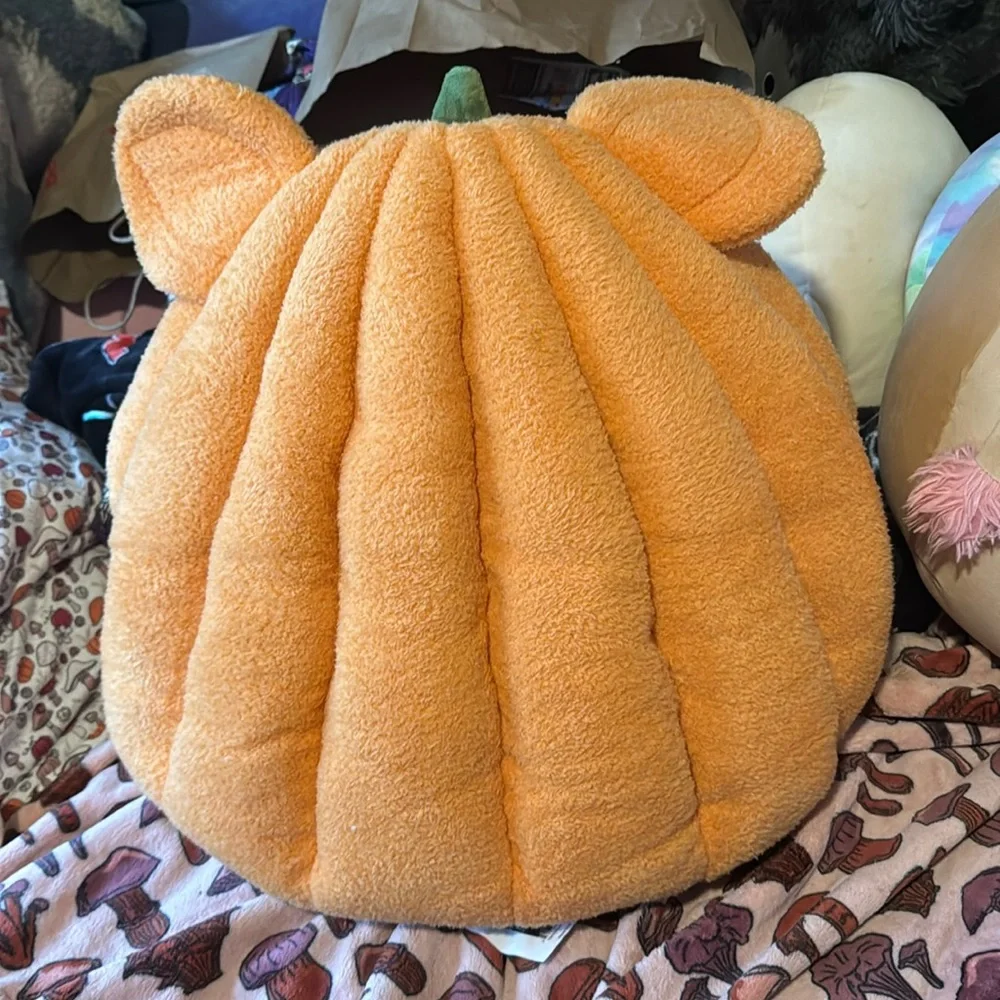 Disneys Mickey Mouse pumpkin rare HTF Halloween limited edition dog bed